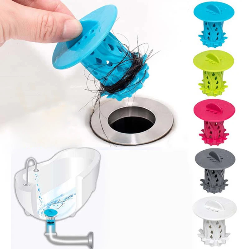 Tapón de drenaje de pelo para baño, tapón para el fregadero, filtro, dragado de alcantarillado, accesorios para el cabello