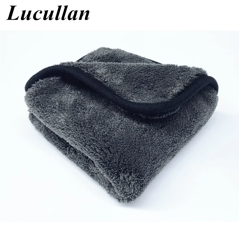 Lucullan 1400GSM ультра впитывающая Роскошная ткань для мытья автомобиля подушка супер