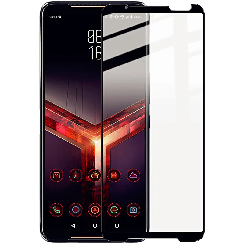 Imak Pro+ чувствительное Сенсорное полное покрытие стекло для ROG Phone II ZS660KL закаленное стекло с полным AB клеем Adsorp ROG Phone 2