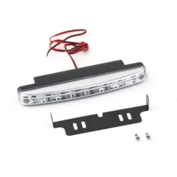 Feu antibrouillard universel à 8led, 12V, lumière blanche très brillante, lampe auxiliaire pour la conduite de voiture 