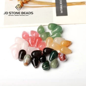 

New Arrived Natural Agate Drop-shape Beads Natural Tear Gemstone Shape Stone Loose Beads For Making Neckace Earring