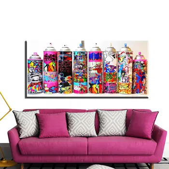 

Street Painting Big Graffiti Art Canvas For Wall Picture Spray Canvas Painting Living Room