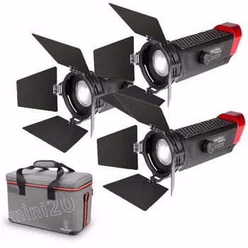 

Aputure LS-mini20 3 Video Light Kit for Video Include Two mini 20d,one mini 20c LED Fresnel Light TLCI CRI 96+40000lux 0.5m DSLR