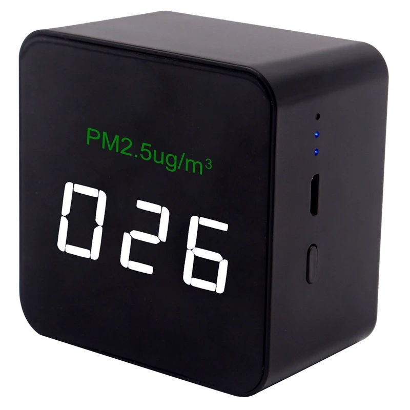 

Mini Pm2.5 Detector Air Quality Tester Monitor Meter Rechargeable Air Detector