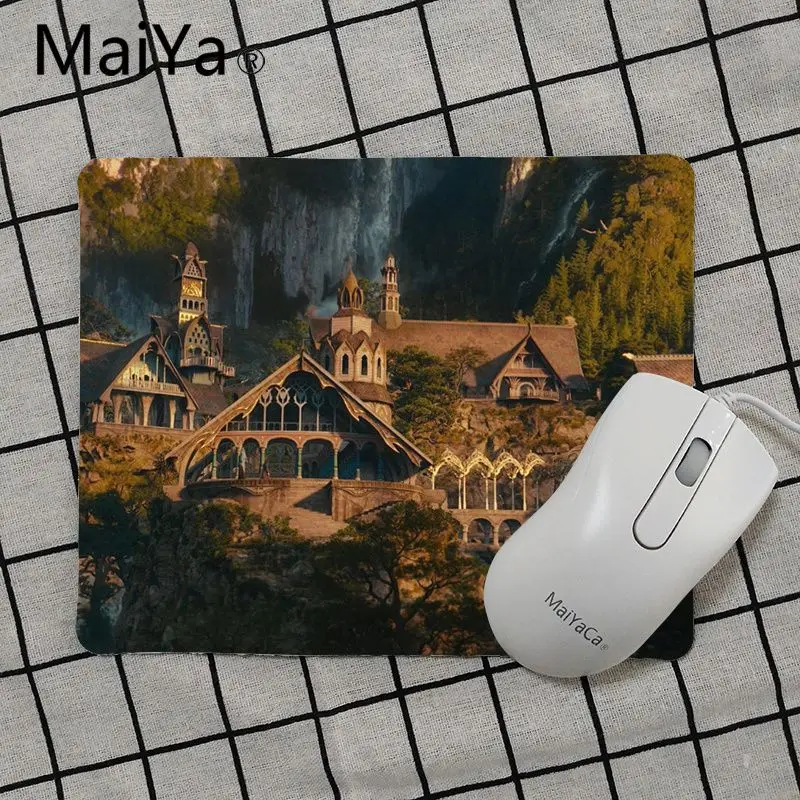 No Lock Edge18x22cm Maiya высокое качество Властелин колец ноутбук игровой мыши коврик для мыши Лидер продаж подставка под руку мышь - Цвет: No Lock Edge18x22cm