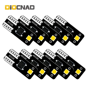 

10x W5W T10 Car LED Interior Light Lamp Dome Bulb 3030 SMD For skoda fabia 2 rapid kodiaq superb Mercedes w203 w124 w210 w202 w1