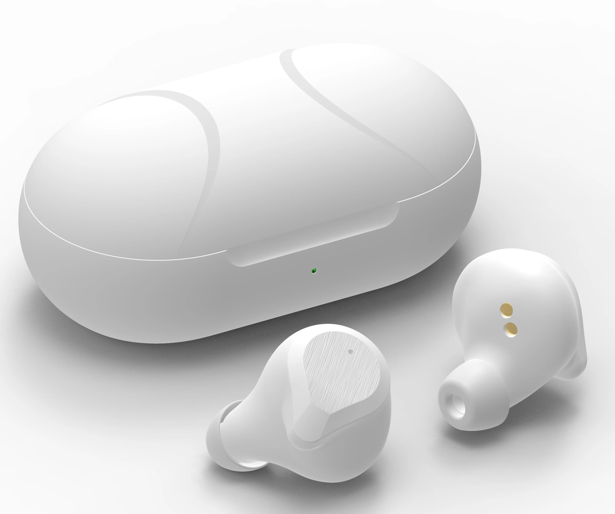 Белый TyRoq TS40 светильник вес наушников TWS Беспроводной наушники Bluetooth 5,0 сенсорное управление наушники-вкладыши носить безопасно 18 ч Время работы в режиме воспроизведения - Цвет: Белый