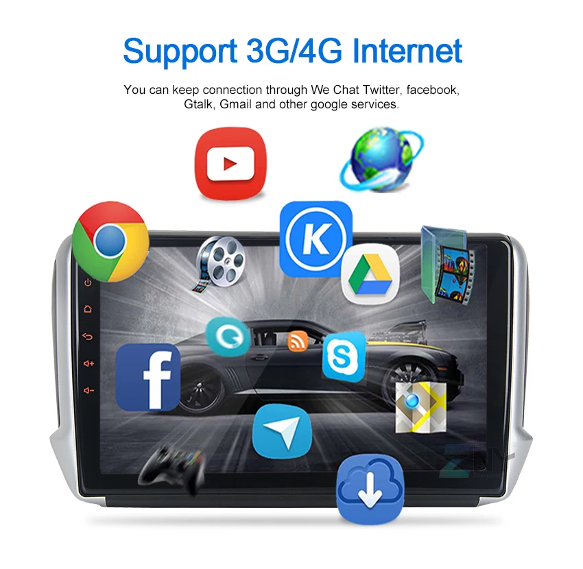 Cheap 10.2" IPS 2.5D Top Display Android 9.0 Carplay For Peugeot 2008 208 Auto Stereo Radio FM RDS DSP Audio Video GPS Navigation 17 Cheap 10.2" IPS 2.5D Top Display Android 9.0 Carplay For Peugeot 2008 208 Auto Stereo Radio FM RDS DSP Audio Video GPS Navigation 17