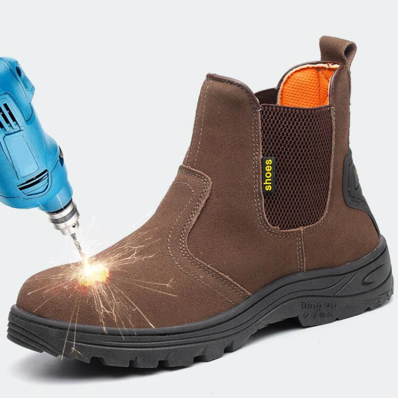 mens steel toe cap chelsea boots