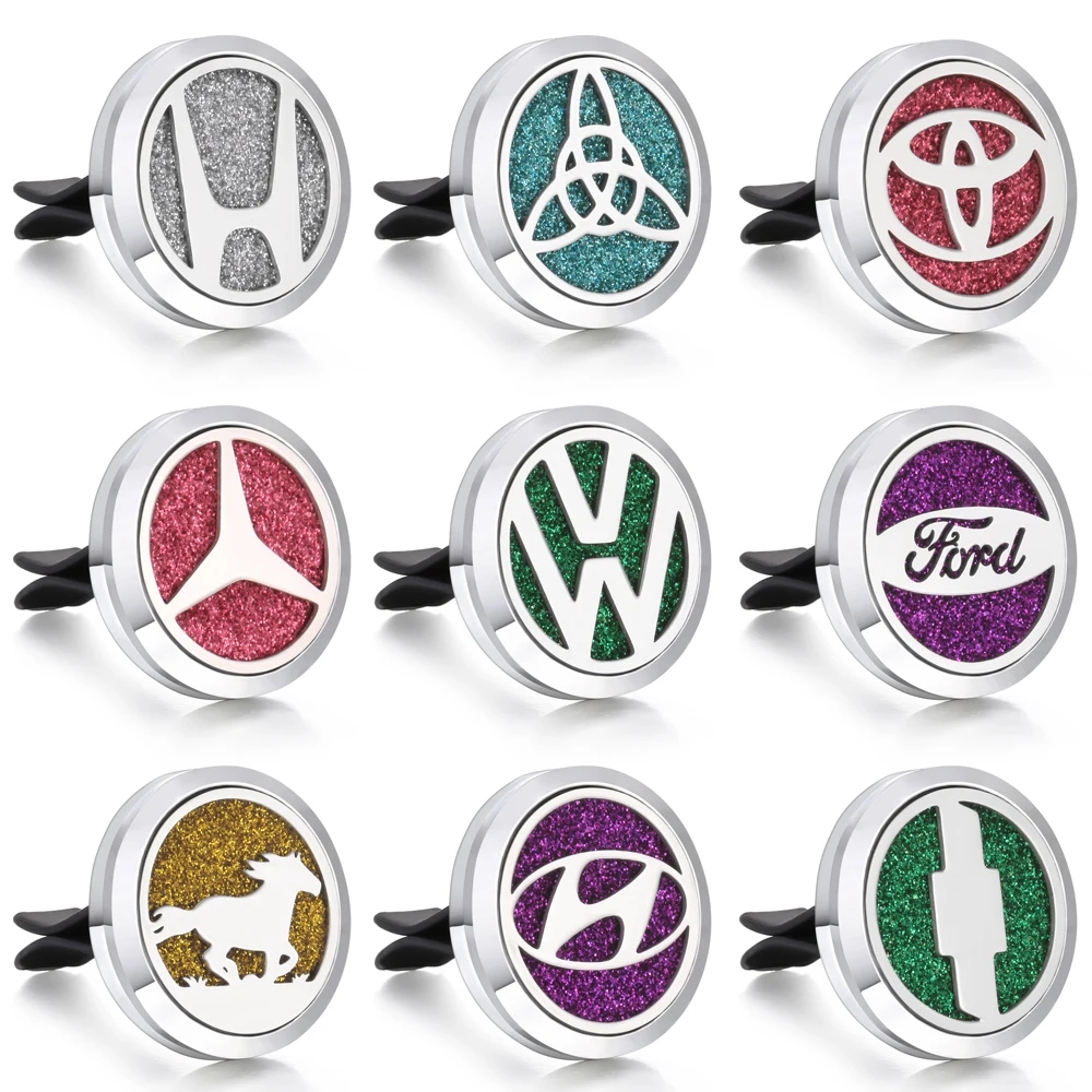 

New Love Car Perfume Diffuser Clip Essential Oil Diffuser Lockets Pendants Aromatherapy Necklace Pendant Vent Air Freshener