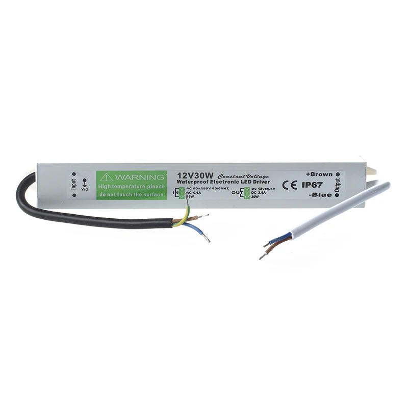 Promotion! Waterproof LED Transformer Electronic Transformer 30W 170-250V AC to 12V DC