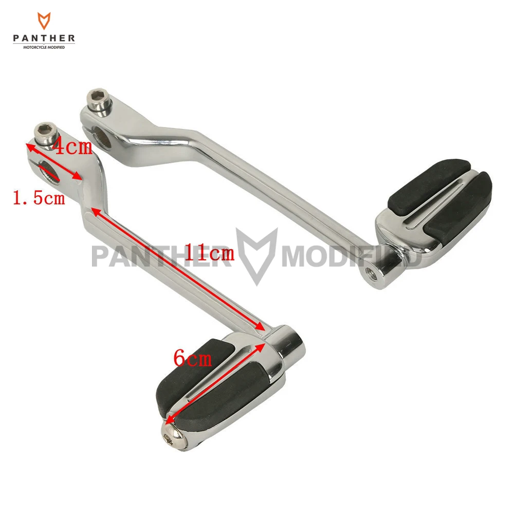 Chrome Motorcycle Front Rear Slipstream Shift Shifter Lever Pedal Foot Peg Case for Harley Touring FL Softails Trikes