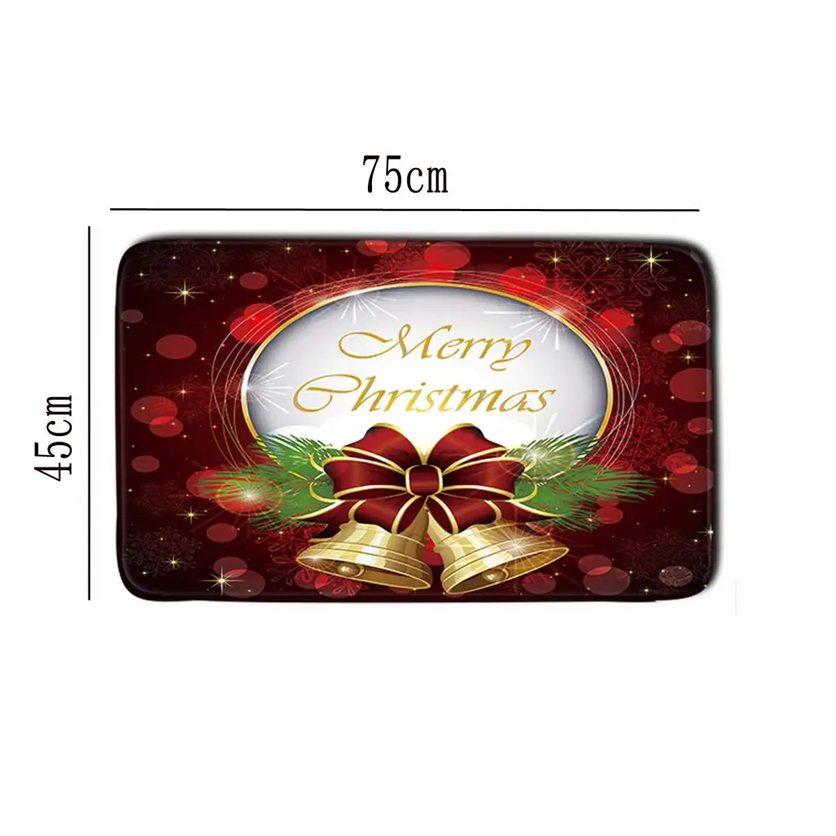 3D Merry Christmas 1 шт. Снеговик колокольчик 75x45 см коврик для ванной нескользящий коврик