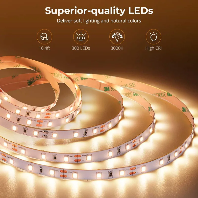 

LED Lamp With 2835 Lamp With Set Dimmable Bare Board Light Bar 10M600 Lamp RF Remote Control For Christmas Decoration Lights