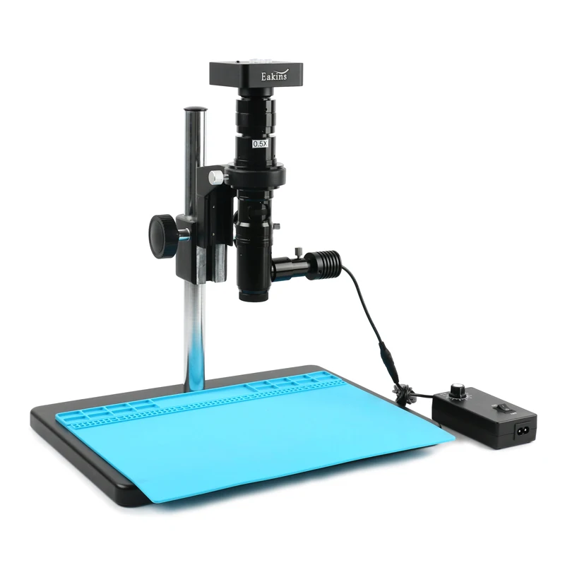 

FHD 34MP 1080P 60FPS HDMI USB Lab Digital Industrial Video Microscope Camera + Coaxial Optical Lens 180X 300X C mount Zoom Lens