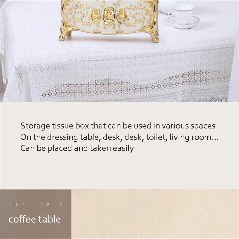 Kreative schlafzimmer büro schreibtisch tissue box Europäischen luxus papier box universal papier box familie KTV hotel auto lagerung papier handtuch – Detail 19