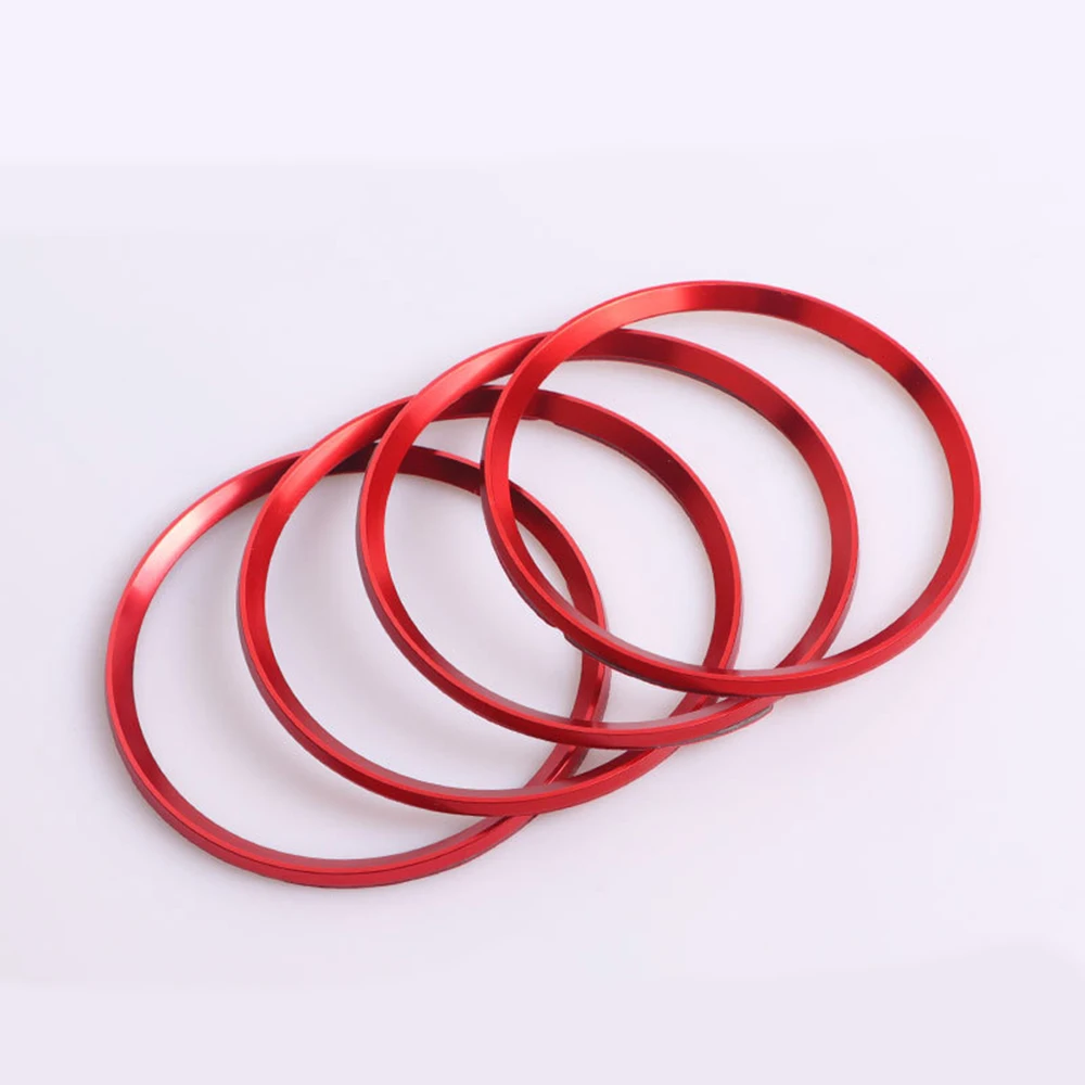 

Decor Ring Trim Accessories For Toyota RAV4 Set 4pcs Car Aluminum alloy