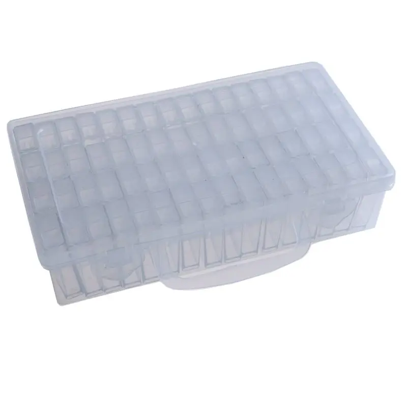 Diamond Painting Storage Box with 64 Grids Portable Bead Storage Container 5d Diamond Embroidery Accessories Tools