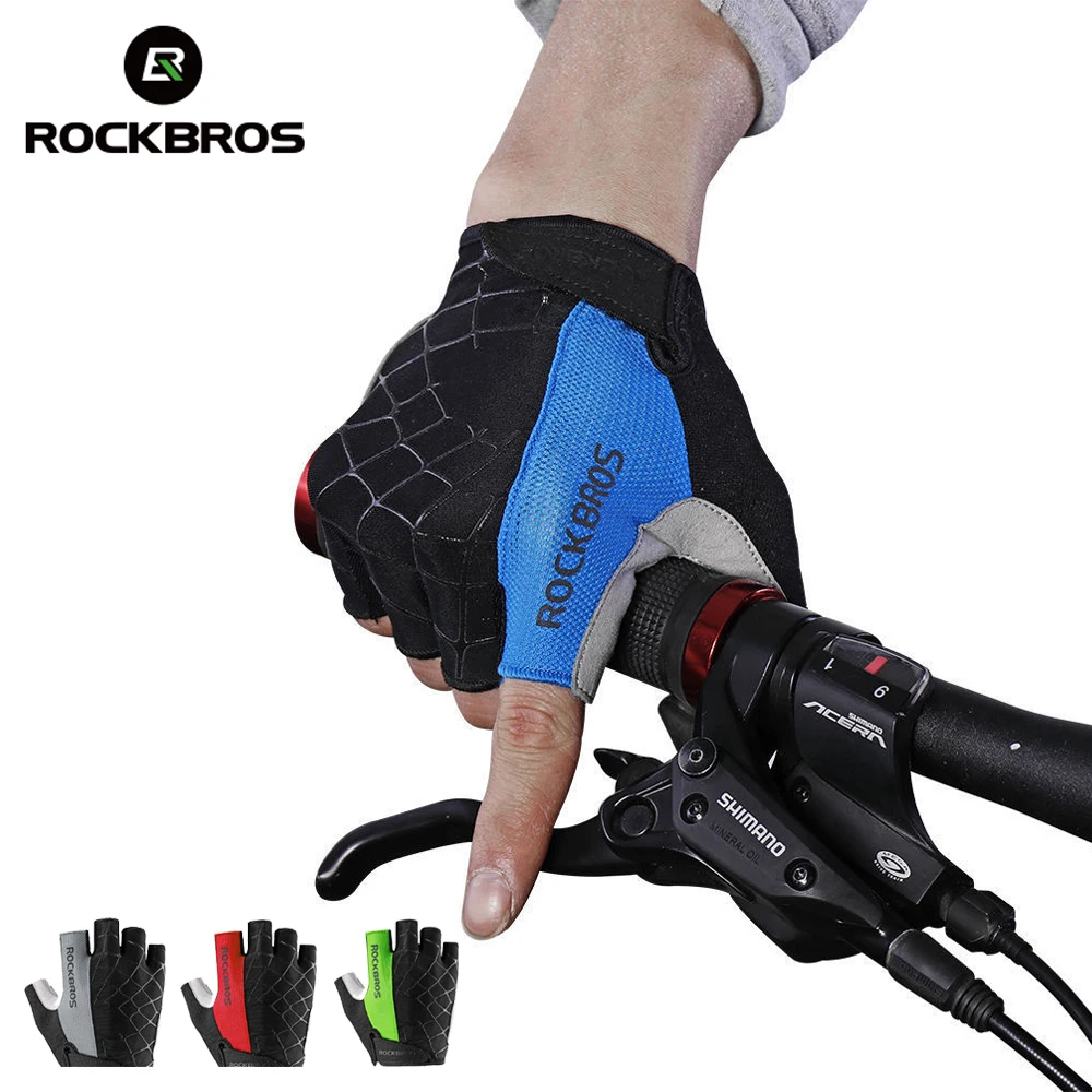 ROCKBROS Cycling Gloves Touch Screen GEL Bike Gloves Sport MTB Road Full Finger Hafl Finger Bicycle Gloves Men Guantes Ciclismo