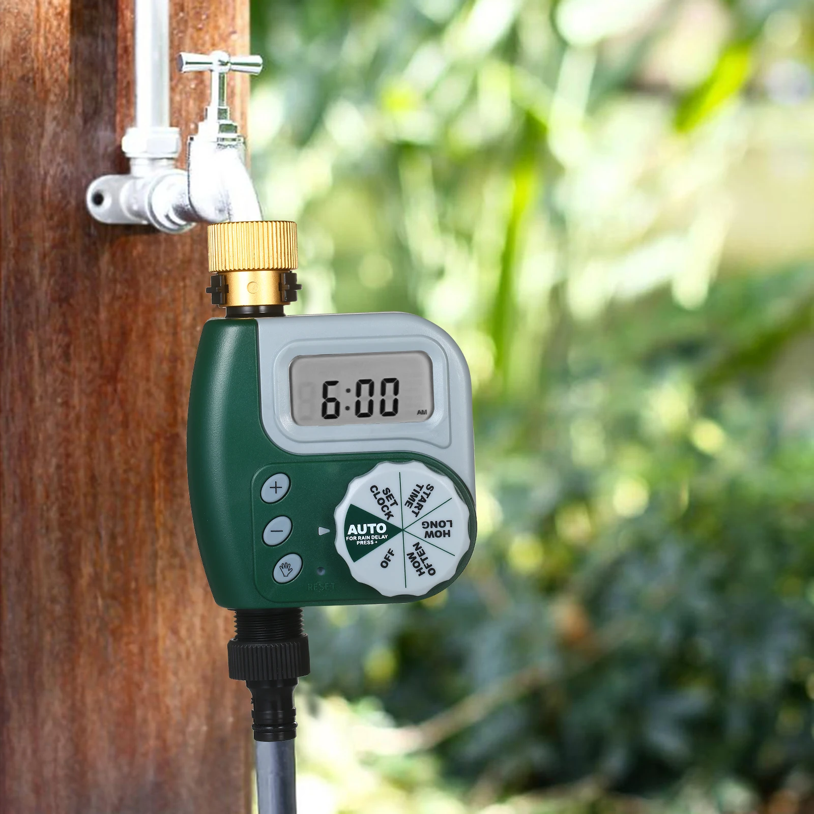 Automatic Water Timer Garden Irrigation Filter Connection Programmable Schedule Clock ON & Off Garden Watering Faucet Controller