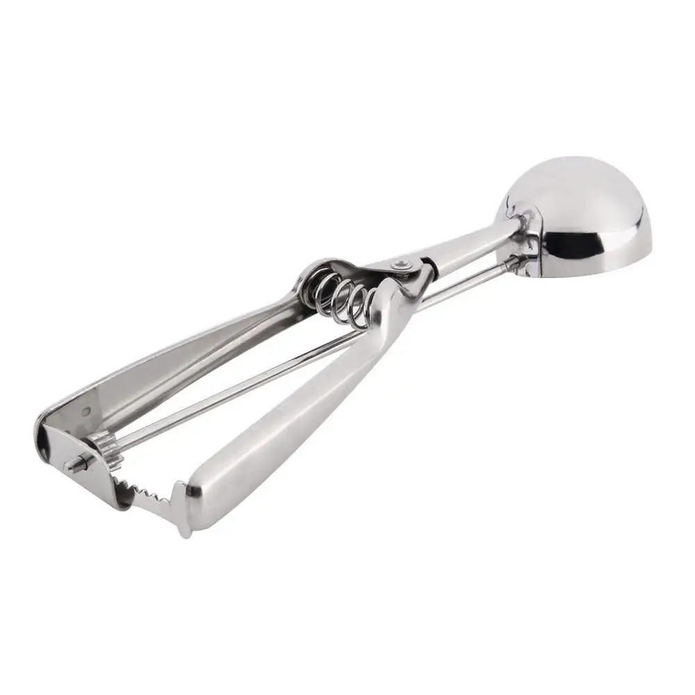 Stainless Steel Ice Cream Scoop Spoon Cookies Dough Disher Mash Muffin Spoon Potato Masher Useful Handle Kitchen Tools