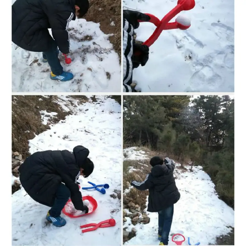 Снежколеп зажим толстые пластиковые плоскогубцы Плесень инструмент открытый дети играть снег игрушки для песка снегоступы зажимы