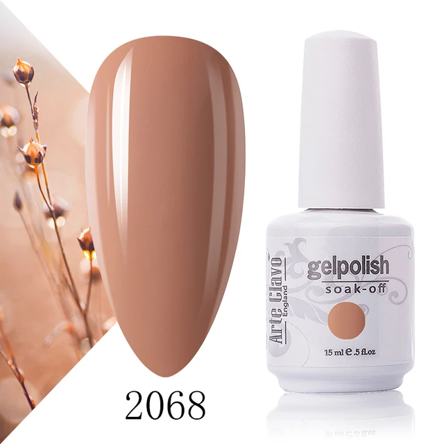 Arte Clavo 131 Colors Gel Polish Nail Gel Varnish Paint Semi Permanent Nails Art Gel Nail Polish For Manicure Top Coat Base Coat 2068