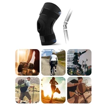 

Knee Brace Compression Sleeve Elastic Knee Wrap Patella Stabilizer with Foam Al Strips Support Hinged Kneepad Protector 68UD