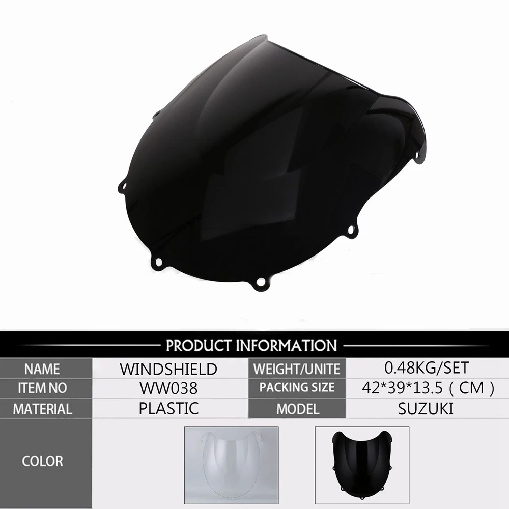 Для Suzuki GSXR600 750 R K11 2011 2012 2013 мотоцикл лобовое стекло ветровое стекло дефлектор черный прозрачный