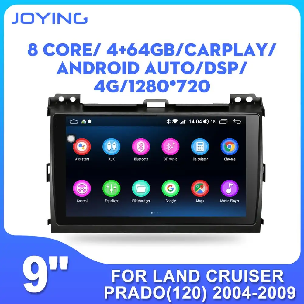 JOYING Android 8.1 Car radio player head unit 2GB*32GB/4GB*64GB 9\ IPS screen GPS for Toyota Land Cruiser Prado(120) 2004-2009 JOYING Android 8.1 Car radio player head unit 2GB*32GB/4GB*64GB 9\ IPS screen GPS for Toyota Land Cruiser Prado(120) 2004-2009
