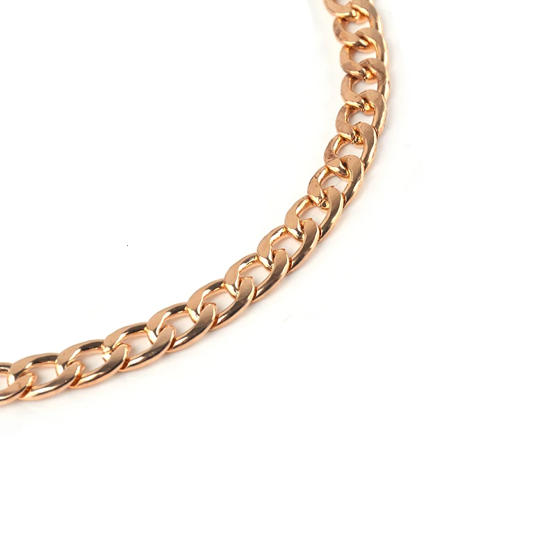 Ingemark модное длинное ожерелье длиной 38 см, широкое длинное ожерелье из сплава золотистого цвета, цепочка, массивное ювелирное изделие для очаровательных женщин
