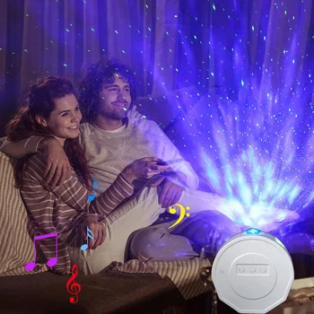 

USB Laser Projector LED Nebula Cloud Music Rotating Ocean Water Pattern Light Projector Night Light Projector Lamp NEW
