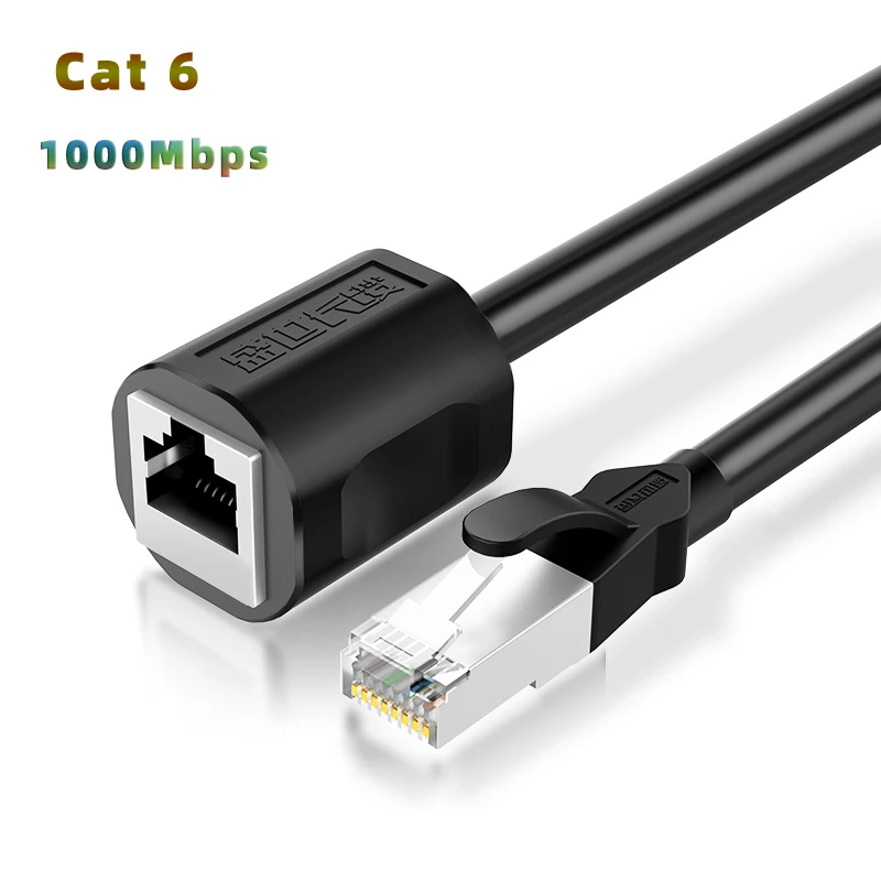 Cat6 Ethernet удлинитель RJ45 Cat 6 папа мама Rj45 Lan Сетевой кабель адаптер для ПК ноутбука 1 м