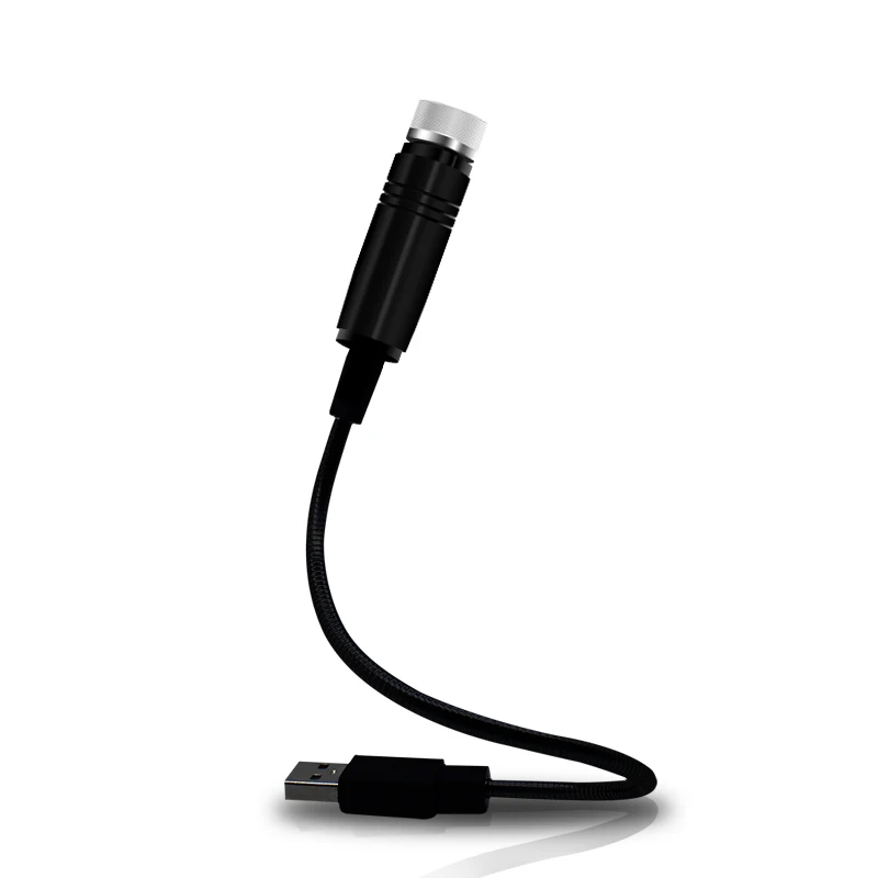 Usb автомобильный Звездный светильник, проекционная лампа, металлический прочный автомобильный атмосферный светильник, светильник в виде звезды