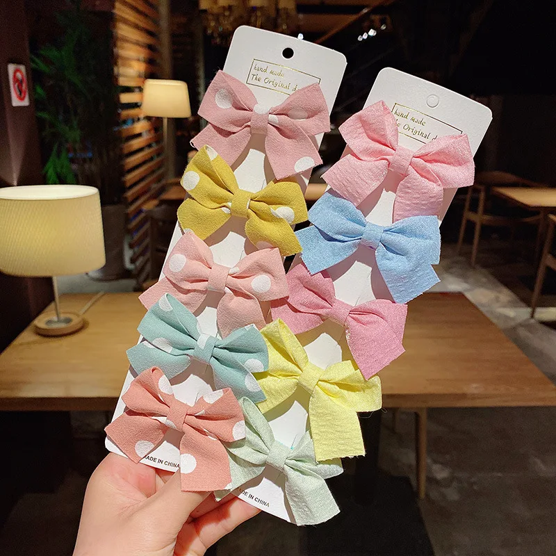 5pcs/lot Cute Kids Hair Pin Children's Hair Clip Set Bow Hairpin Infant Baby Headdress Fashion Birthday Gifts for Babies Girls baby stroller mosquito net