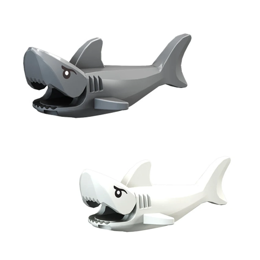 

2 Pcs Animal Fish Shark Building Blocks Set Model Bricks kits Bricks Toys Figures Bricks Children Hobbies Toys X379