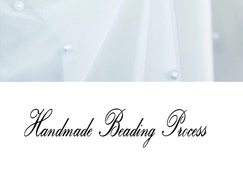 Modern White Pearl Yarn Beading Tulle Curtains for Living Room European Elegant Window Drapes for Bedroom Wedding Voile#20