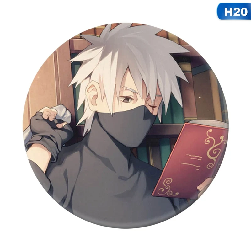 20 Naruto Costume Badge Cosplay Anime Gaara Uchiha Sasuke Uzumaki Naruto Costume Brooch Plastic Prop - Color: 20