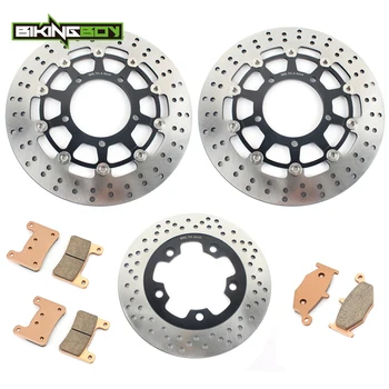 

BIKINGBOY Front Rear Brake Discs Disks Rotors Pads For Suzuki GSXR 1000 K7 K9 07 08 GSXR 600 750 K6 K7 06 07 2006 2007