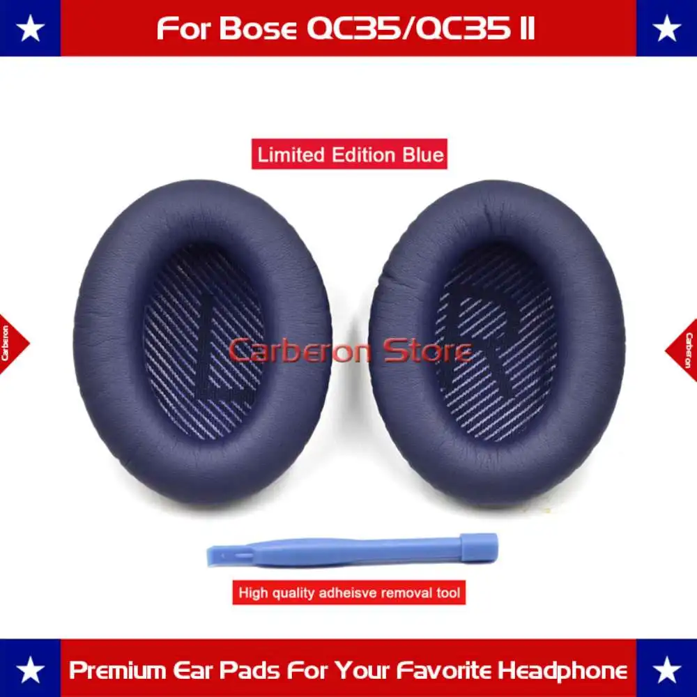 Carberon Замена амбушюры наушников подушки для Bose QC35/QC35 II наушники с QC35 Scrims(полночь синий - Цвет: Midnight Blue