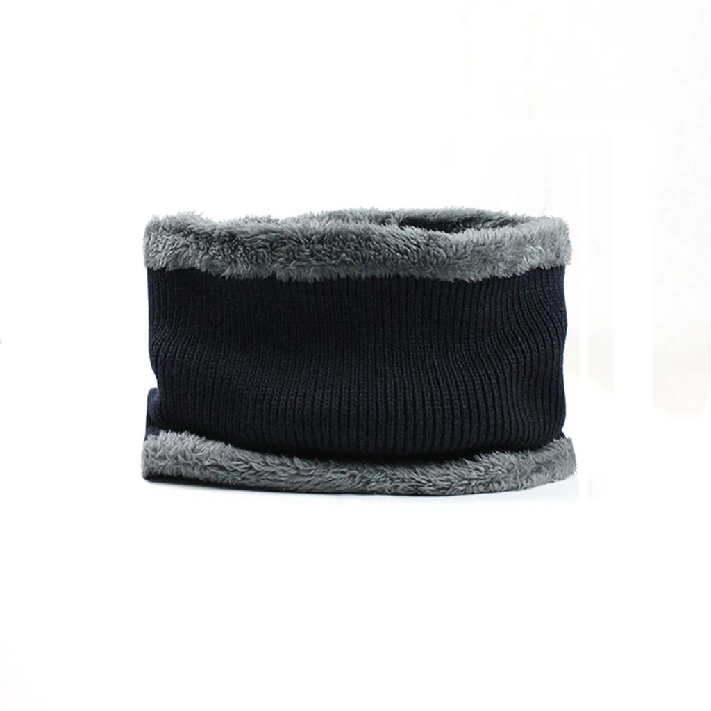 Хип-хоп Skullies Hat, новинка, зимняя мужская шапка, шапка, воротник, набор, плюс бархат, толстая вязаная шапка и глушитель, женская шапка#1028
