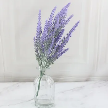 

hot sale artificial flowers plastic lavender for outdoor wedding decoration