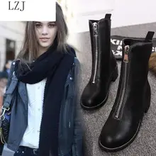 winter boots women's and ankle boots high quality pointed ladies boots leather fashion boots black sexy women's boots size