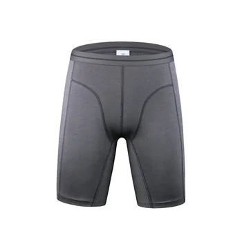 

2pcs lot mens winter thick underwear boxers shorts casual cotton knee length men long leg sport boxer man thin underpans