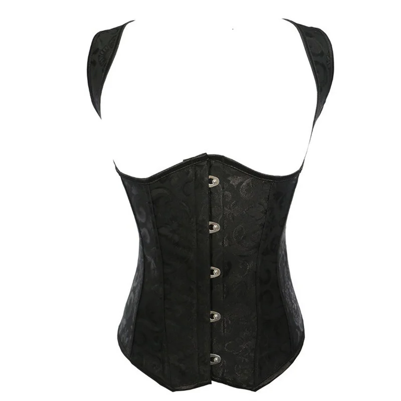 Women Corset Waist Trainer Bustiers Corsets Top Black Female Corset