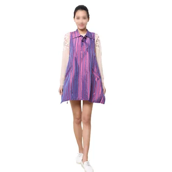 

Hairdressing Working Clothes Stripe Pattern Barber's Clothes Barber Apron Barber Tool Purple