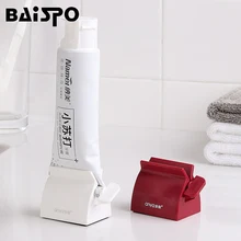 BAISPO dentifricio multifunzione spremiagrumi dentifricio facile Dispenser di plastica portatile set di accessori per il bagno