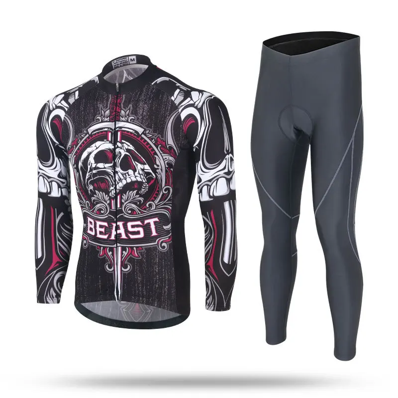 

Xintown Riding Clothes Fleece Set New Style Winter Long-sleeve Suit Men's Bicycle Europe Special Edition
