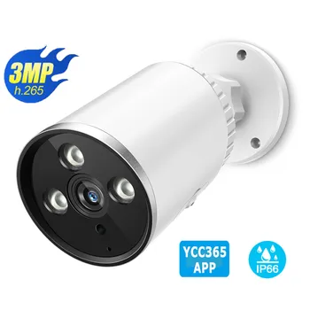 

YCC365 1536P Camera WiFi 3.0MP Waterproof Bullet IP Camera Outdoor Security Cameras Wireless Infrared Night Vision CCTV Camera