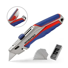 WORKPRO универсальный нож с ручкой из цинкового сплава с фиксированным лезвием нож с лезвиями электрик труборез нож